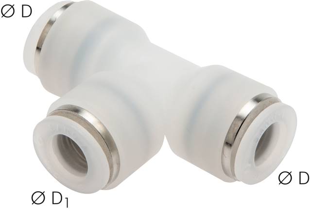 T-Steckanschluss 10mm-10mm, IQS-PVDF