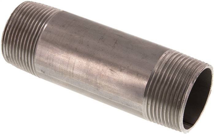 Rohrdoppelnippel R 1-1/4"-120mm, 1.4571