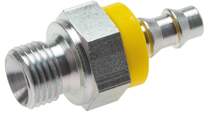 Steckanschluss G 1/4" AG (60° Konus), 6,4mm GSP-Schlauch