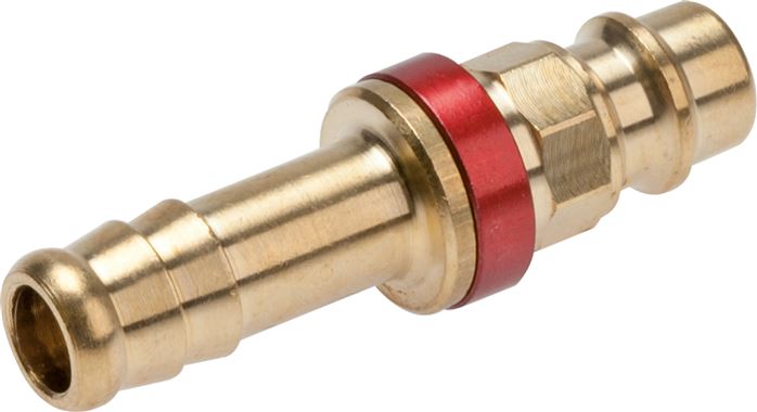 Kupplungsstecker (NW7,2) 9 (3/8")mm Schlauch, braun, Dreieck 12,5 mm