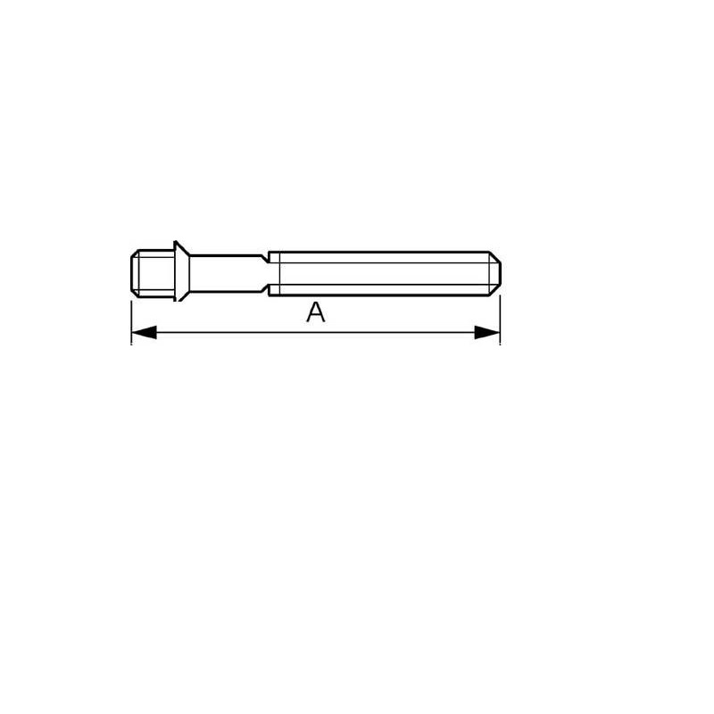 PREVOST-Stockschraube verzinkt M8, Länge 50 mm, VPE 10 Stk