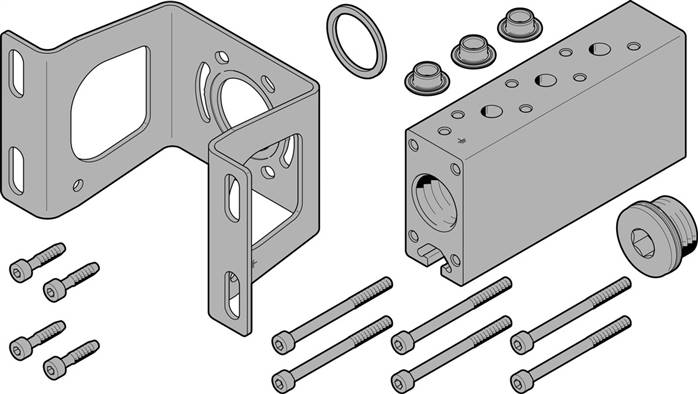 FESTO VABM-B10-30-G34-4-P53-E (8026358) P-Anschlussleiste