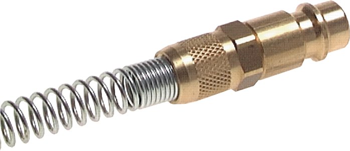 Kupplungsstecker (NW7,2) 8x6mm Schlauch m. Knickschutz, schwenkbar