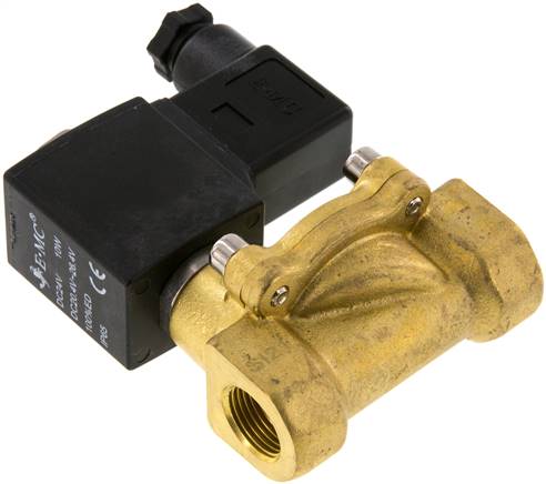 2/2-Wege Messing-Magnetventil G 3/8" 230 V Eco (NC), Dichtung FKM