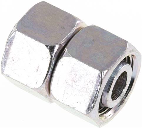 Gerader Verbinder 15 L-15 L, Stahl verzinkt, mit Dichtkegel und O-Ring