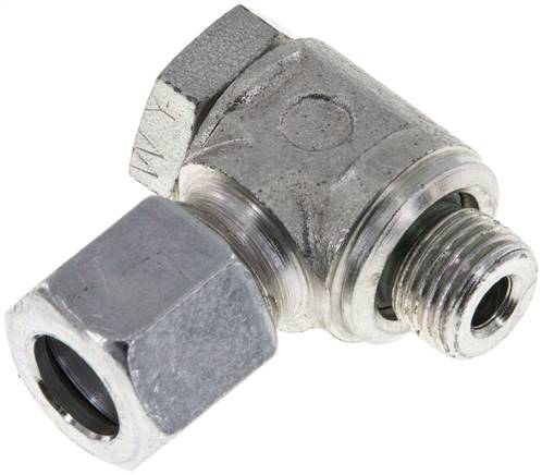 Winkel-Schwenkverschraubung G 1/8"-8 LL (M12x1), Stahl verzinkt