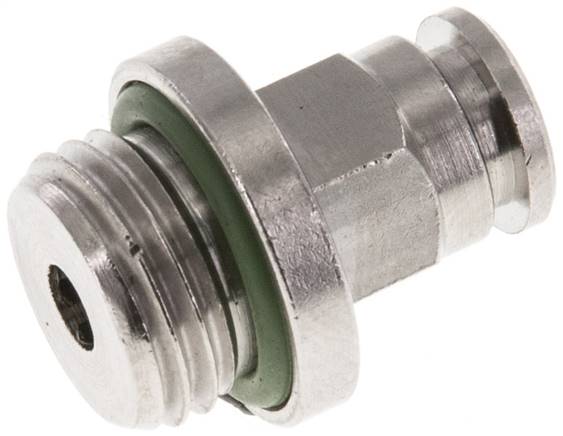 Gerader Steckanschluss G 1/4"-5mm, IQS-MSV (Hochtemperatur), Dichtung FKM