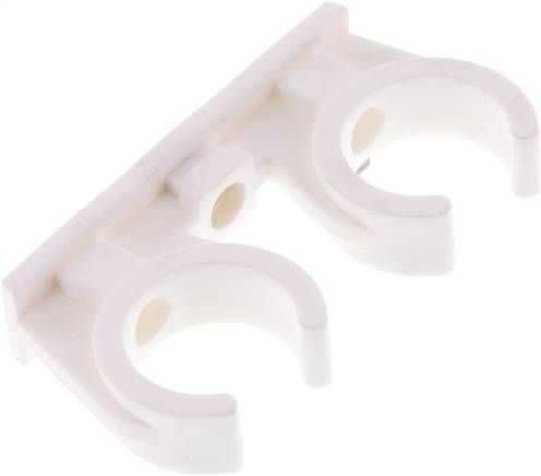 Rohrbefestigungsclip (2-fach) für 28mm Rohr