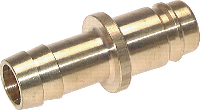 Kupplungsstecker (NW15) 19 (3/4")mm Schlauch, Messing, beidseitig absperrend