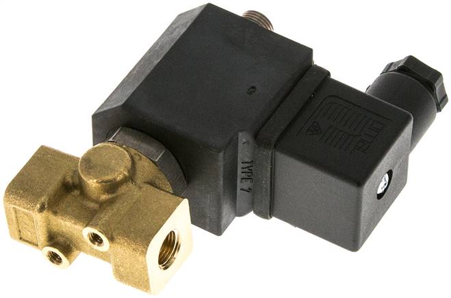 3/2-Wege Magnetventil G 1/8" stromlos geöffnet (NO) 24VAC
