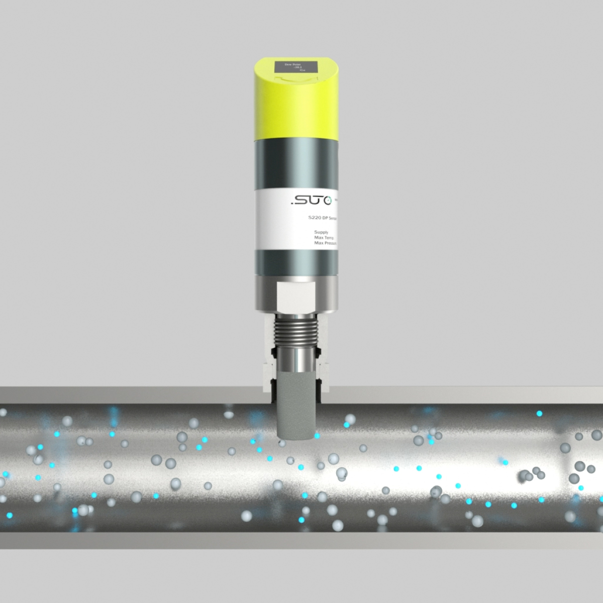 S215 Taupunktsensor für Kältetrockner, -20…+50 °C Td, 4-20 mA (2-Leiter), ohne Display