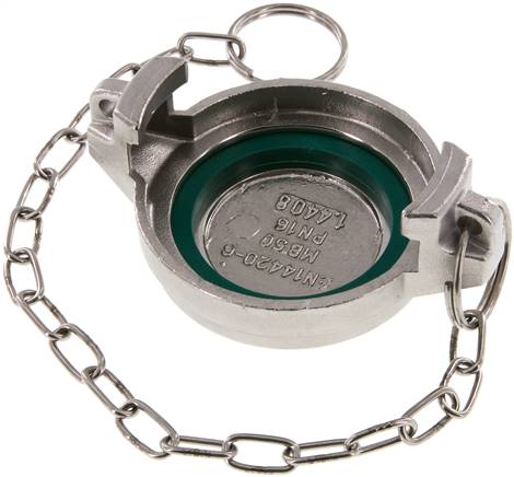 Tankwagenkupplung Verschlussdeckel, 1.4408 für VK 50 ES