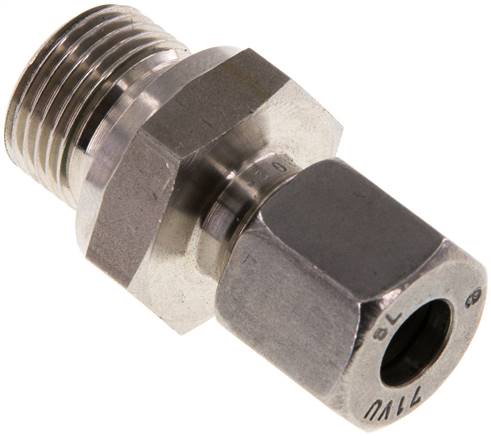 Gerade Schneidringverschr. G 3/8"-8 L (M14x1,5), 1.4571, Dichtung FKM