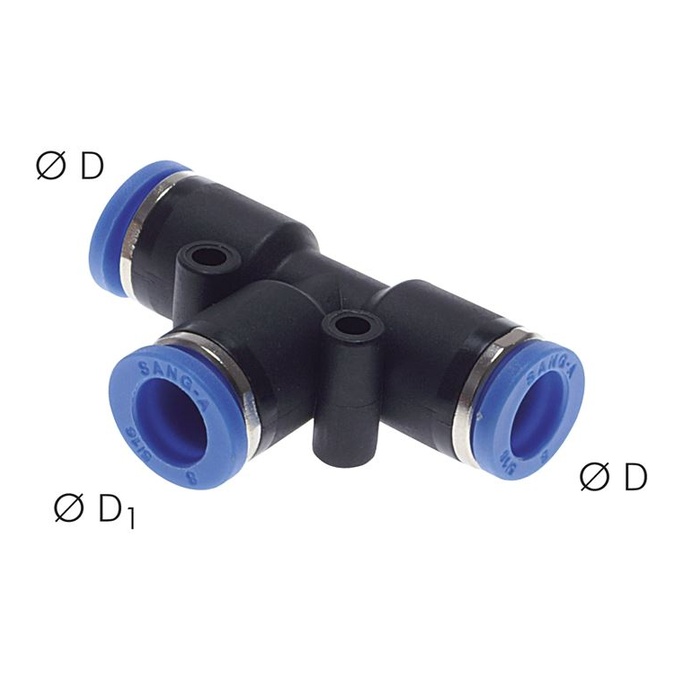 Connettore a T 12mm-12mm, standard IQS