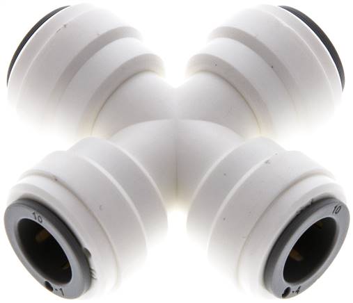 Kreuz-Steckanschluss 10mm, IQS-LE (EPDM-Dichtung)