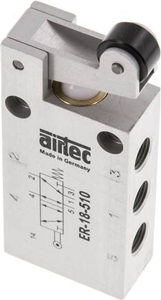 5/2-Wege Endschalter mit Rolle, G 1/8"