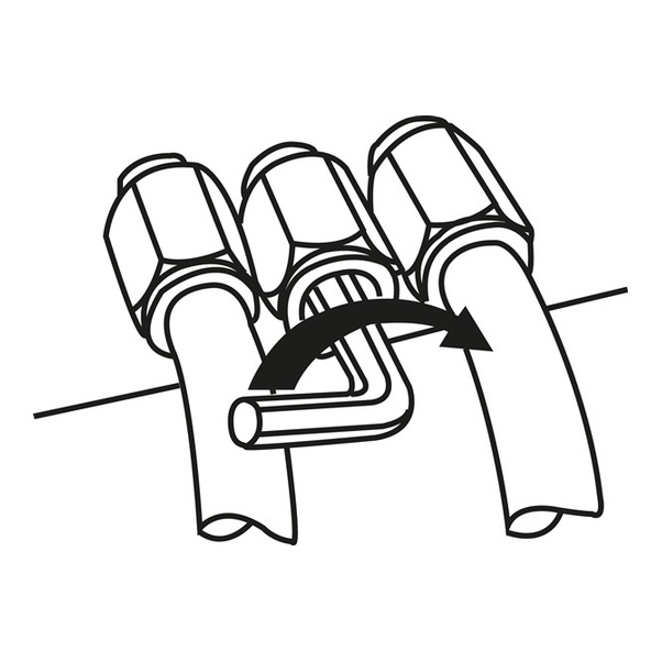 Connettore a innesto dritto R 1/8"-6mm, standard IQS