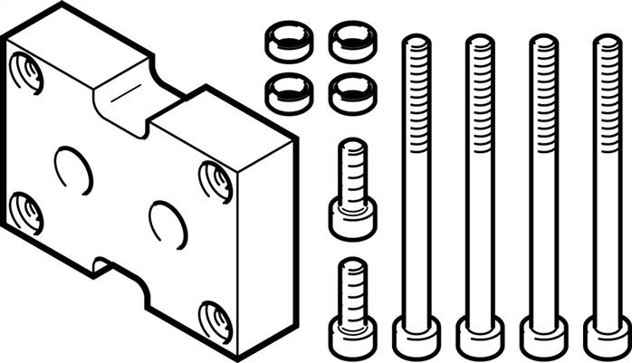 FESTO DHAA-G-Q11-50-B12G-63 (2643096) Adapterbausatz