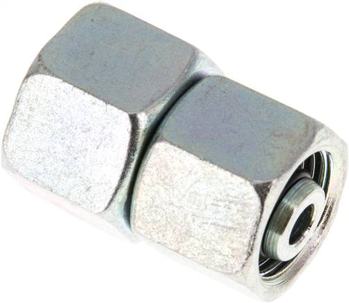 Gerader Verbinder 12 S-10 S, Stahl verzinkt, mit Dichtkegel und O-Ring