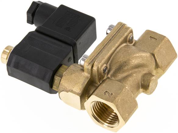 2/2-Wege Magnetventil G 1/2" stromlos geöffnet (NO),NBR 12V=