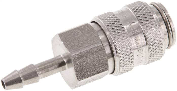 Schnellkupplung (NW5) 4mm Schlauch, Edelstahl