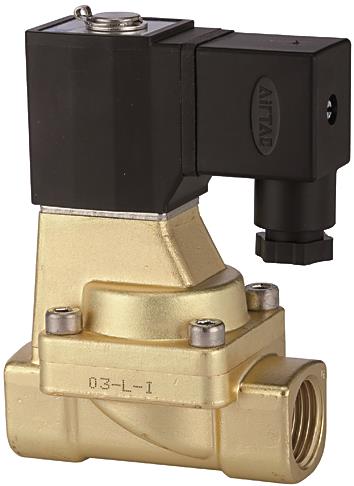 Magnetventil (2/2) / stromlos geschlossen (NC) / vorgesteuert / 24 V DC / G 1/2 nach DIN EN ISO 228-