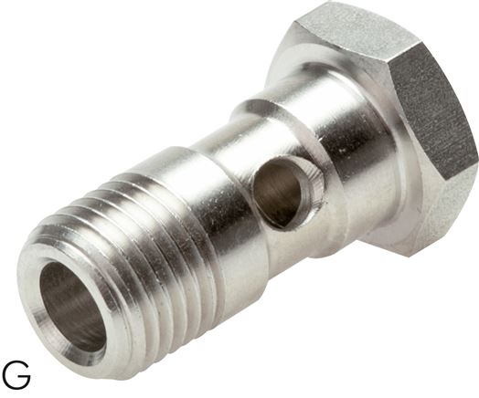 Hohlschraube für IQS-Ringstücke, G 1/2", Edelstahl