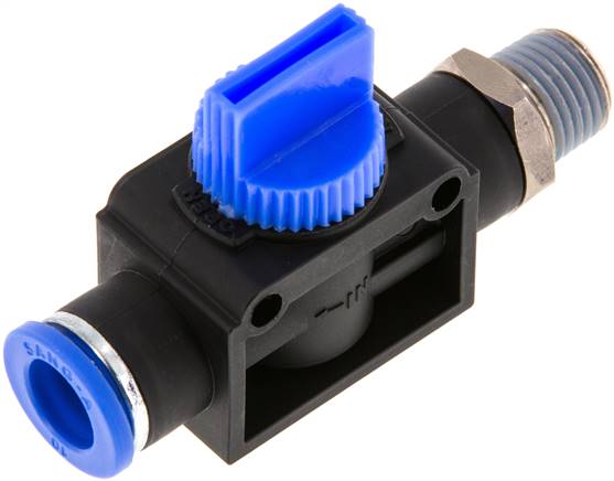 3/2-Wege-Absperrventil R 1/4"-10mm, Schlauchseite entlüftend