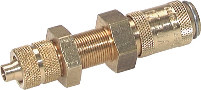 Schott-Schnellkupplung (NW2,7) 6x4mm Schlauch, Messing