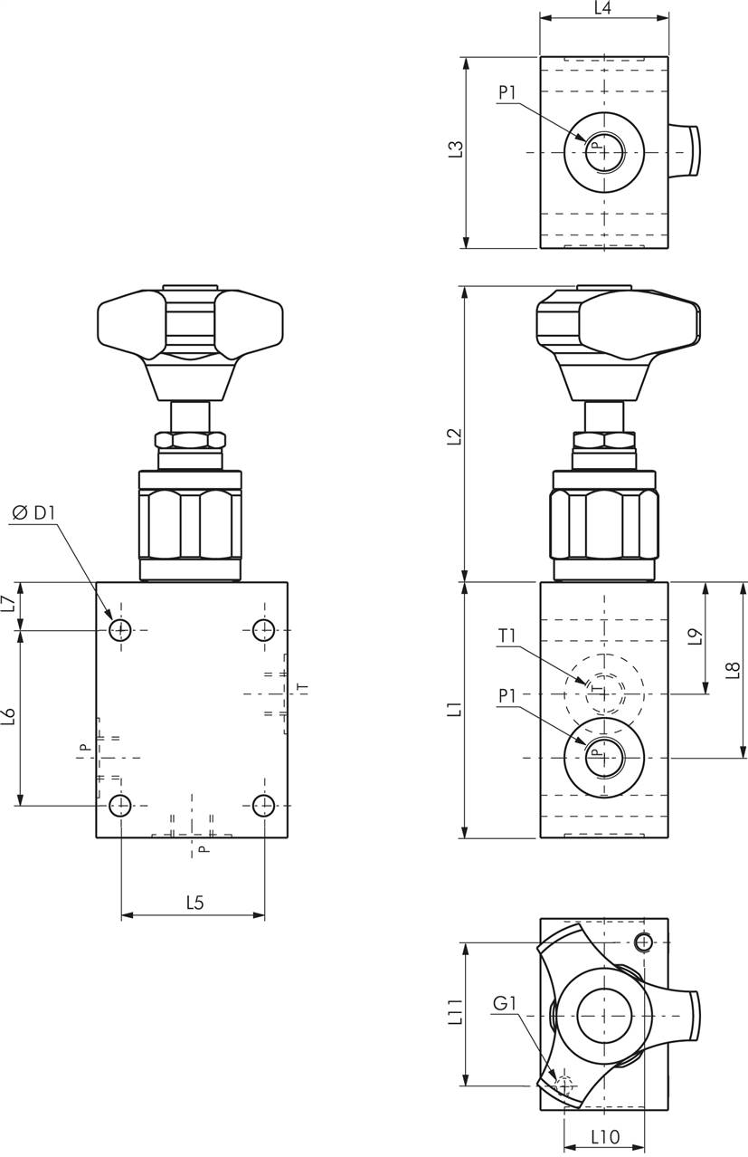 Bosch-Rexroth Druckbegrenzungsventil G 1/2",25 bar/120 l/min