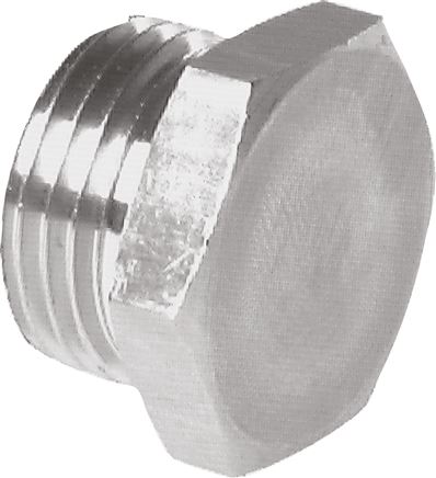 Verschlussstopfen Außenskt. G 1/4", V4A, flach