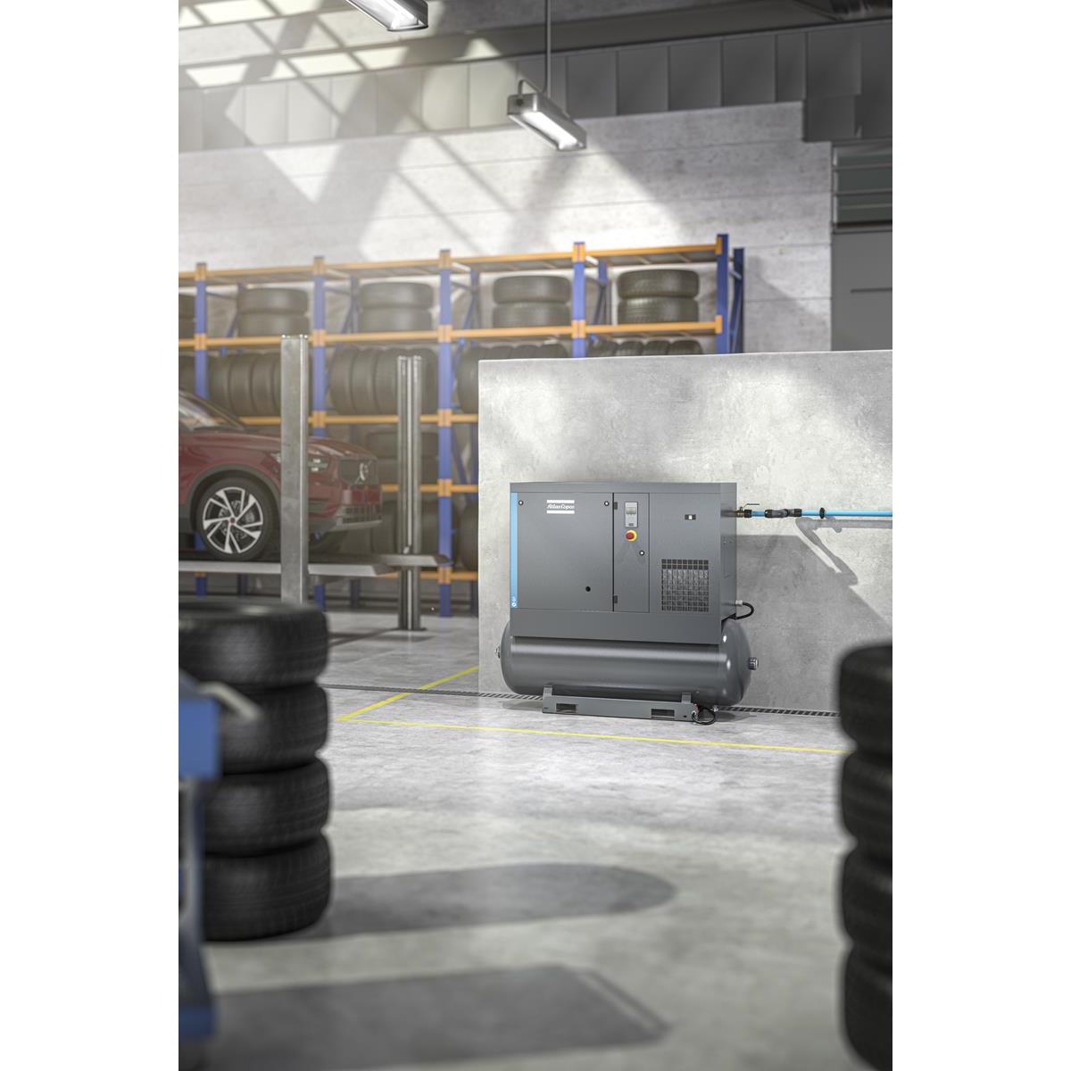 Atlas Copco Schraubenkompressor G 2 FF - 8 bar inkl. Kältetrockner und Behälter