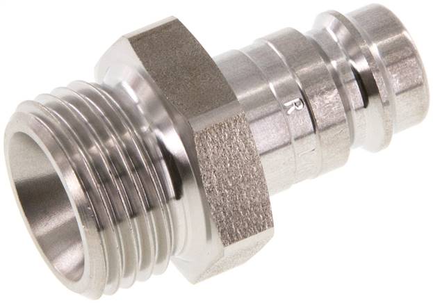 Kupplungsstecker (NW10) G 1/2"(AG), Edelstahl