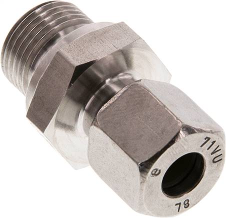 Gerade Schneidringverschr. G 3/8"-8 L (M14x1,5), 1.4571