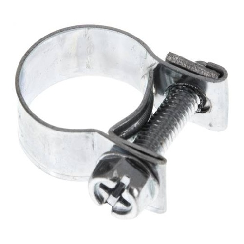 9mm Mini-Schlauchschelle, 13 - 15mm, Stahl verzinkt (W1)