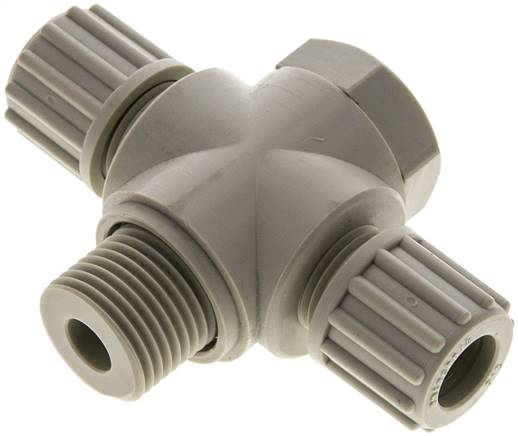 T-Verschraubung G 1/2"-12x8mm, Polypropylen, Hohlschraube