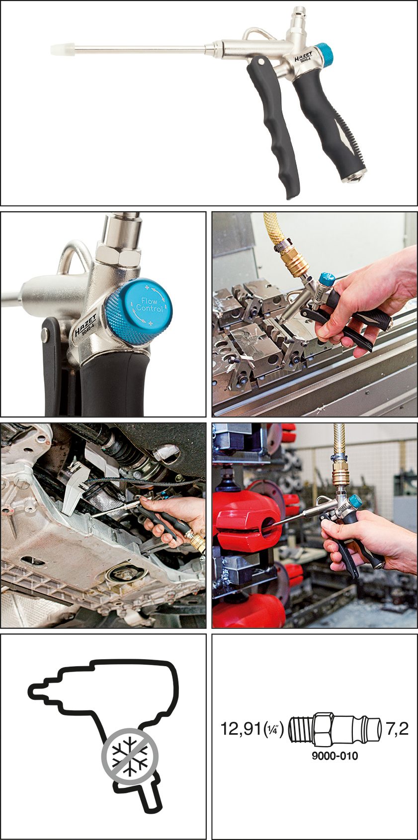 AKTION HAZET 2-Wege Ausblaspistole 9040-4