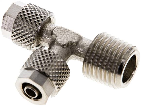 LE-Verschraubung R 1/4"-6x4mm, Messing vernickelt