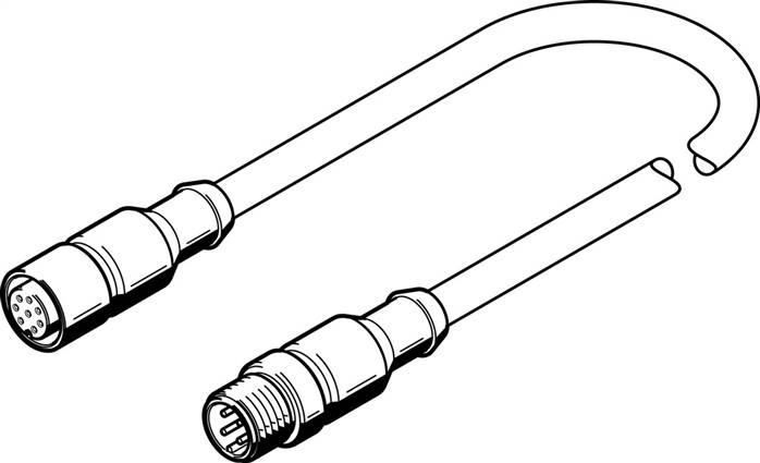 FESTO NEBV-M12G8-K-5-M12G4 (553576) Anschlussleitung