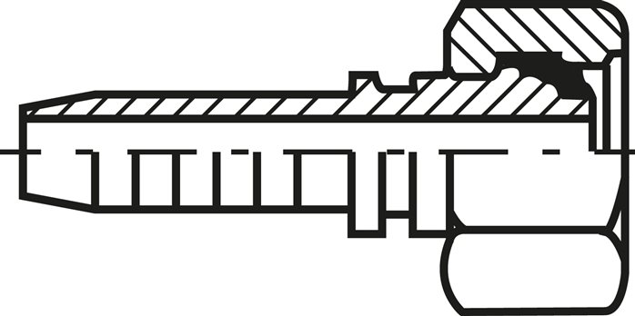 ES-Pressanschluss DKO-S (90°), M 18 x 1,5 (10 S), DN6