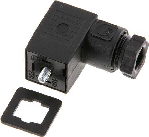 Stecker Größe 0 (Industrienorm C), schwarz