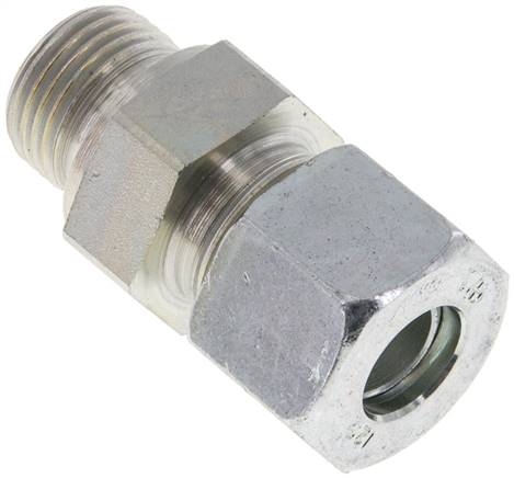 Gerade Schneidringverschr. M 18x1,5-12 S (M20x1,5), Stahl verzinkt