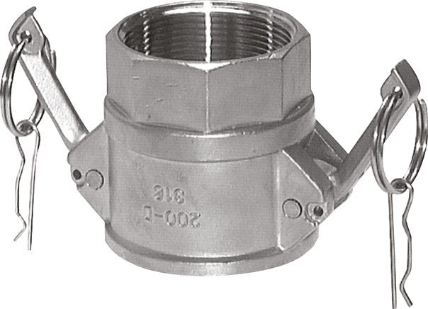Kamlock-Kupplung (D) NPT 5"(IG), Edelstahl (1.4408)