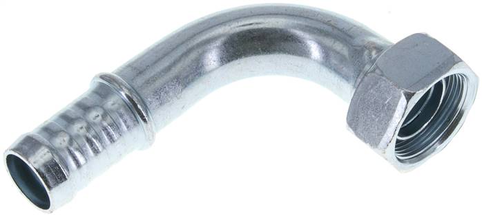 90°-Schlauchnippel M 30 x 1,5 Überwurfmutter, 21 - 22mm