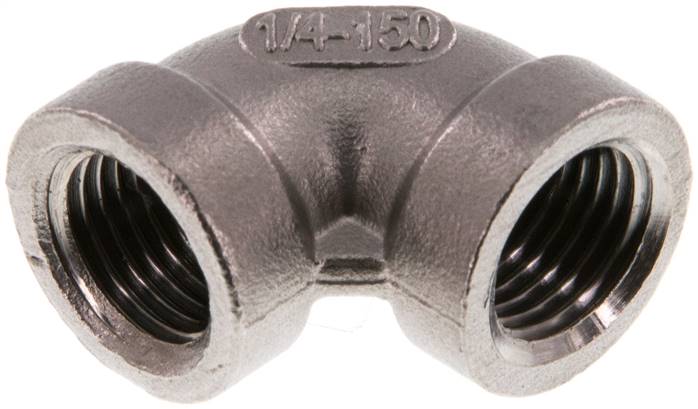 90°-Winkel Rp 1/4"-Rp 1/4", 1.4408, W 14 ES