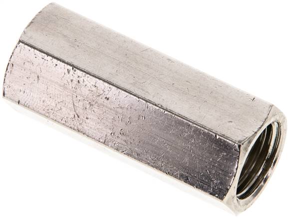 Rückschlagventil, G 1/4", PN 10, Messing vernickelt, Dichtung FKM