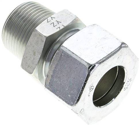 Gerade Schneidringverschr. NPT 1"-25 S (M36x2), Stahl verzinkt