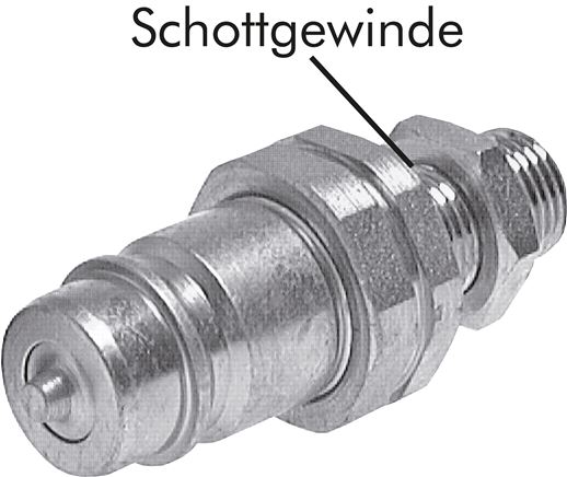 Schott-Steckkupplung ISO7241-1A, Stecker Baugr.3, 16 S (M24x1,5)