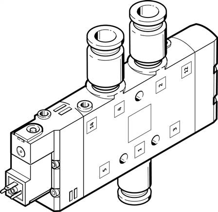 FESTO CPE24-M1H-5L-QS-10 (163174) Magnetventil