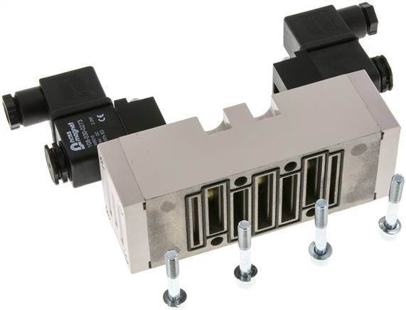 ISO-Ventil (Größe 2), 5/2-Wege, Impulsventil, 24 V AC